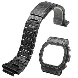 MOD Kit Metall Uhrengehäuse Lünette 316 Edelstahl Uhrenarmband Armband Kompatibel Mit Casio Für G-shock DW5600 GW-B5600 GW-M5610 (5600 Series) von Korlexchi