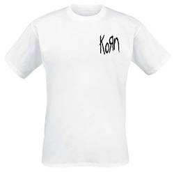 Korn Scratched Type T-Shirt weiß XL von Korn