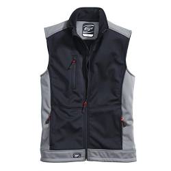 Fleecejacke Arbeitsweste Softshellweste Athletic - Größe L - schwarz/dunkelgrau von Korsar