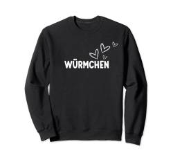 Würmchen Spitzname Kosenamen Sprüche Für Verliebte Sweatshirt von Kosename Kosewörter Für Paare