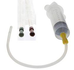 Blasenspritze 100ml, Kosmetex 3-teilig, steril und latexfrei mit Luer-Ansatz und 3x Einlauf-Hilfe, Spritze 3xKatheter von Kosmetex