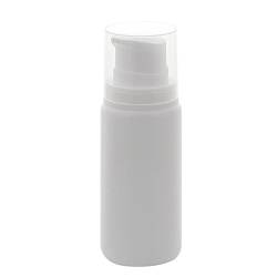 Leerer Kosmetex Airless Pumpspender 200ml mit Innenbeutel, Cremespender, Lotion und Gelspender zum selbst Befüllen, 1× 200 ml von Kosmetex