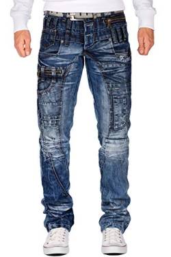 Kosmo Lupo Herren Jeans Hosen Besondere Designs W29/L32 von Kosmo Lupo