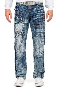 Kosmo Lupo Herren Jeans KM8004-bans W36/L34, Blau - 36 von Kosmo Lupo