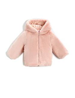 Koton Baby Girl Shearling Hooded Coat Zipper Closure von Koton