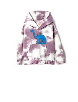 Koton Baby - Jungen Dinosaur Printed Hoodie Tie-dye Patterned Kangaroo Pocket Ear Applique Detail Sweater, Multicolor (Mix), 3-4 Jahre EU von Koton