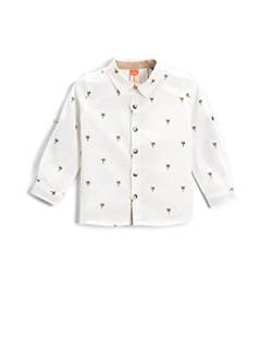 Koton Baby - Jungen Palm Printed Long Sleeve Cotton Shirt, White Design (H38), 24-3 Jahre EU von Koton