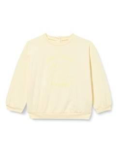 Koton Baby - Mädchen Cat Printed Brushed Interior Back Press-Studs Crew Neck Sweatshirt, Yellow (151), 12-18 Monate EU von Koton