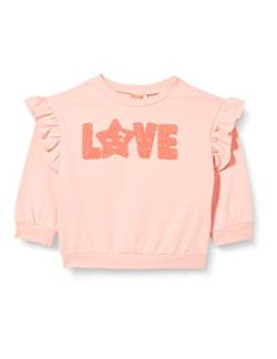 Koton Baby - Mädchen Ruffled Shearling Detail Crew Neck Brushed Interior Sweatshirt, Pink (274), 12-18 Monate EU von Koton