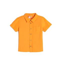 Koton Babyboy Shirt Linen Blend Short Sleeve Single Pocket Detail von Koton