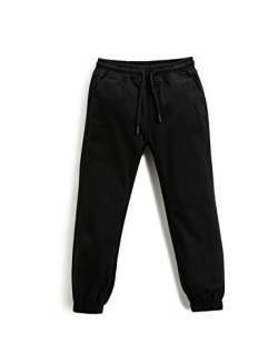 Koton Boys Basic Chino Jogger Trousers Drawstring Cotton Pockets von Koton