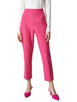 Koton Damen Crop Cigarette Trousers Straight Pocket Detail Casual Pants, Pink (289), 38 EU von Koton