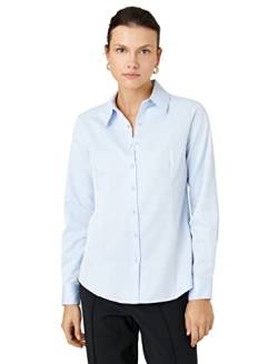 Koton Damen Long Sleeve Basic Shirt, Light Blue (610), 42 EU von Koton