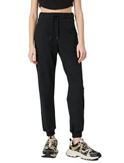 Koton Damen Pocket Detail Drawstring Jogger Sweatpants, Black (999), M EU von Koton