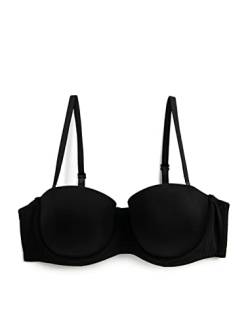 Koton Damen Push Up Uplift Underwired Padded Removable Strappy Bra, Black (999), 80C EU von Koton