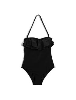 Koton Damen Ruffle Suit Swim Trunks, Black (999), 36 EU von Koton