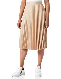 Koton Damen Satin Midi Pleated A Line Skirt, Beige (050), 42 EU von Koton