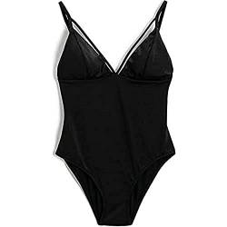 Koton Damen V Neck Swimsuit Swim Trunks, Black (999), 34 EU von Koton