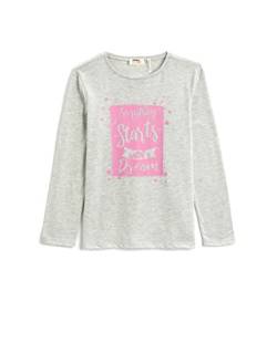 Koton Girl Printed Long Sleeve T-Shirt Crew Neck von Koton