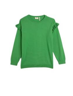 Koton Girls Basic Sweatshirt Ruffle Detail Crew Neck Long Sleeve von Koton