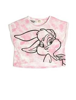 Koton Girls Lola Bunny T-Shirt Licenced Oversized Crew Neck Tie-Dye Patterned von Koton