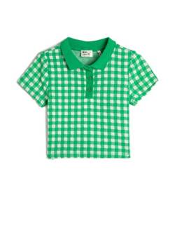 Koton Girls Polo T-Shirt Crop Short Sleeve Button Detail Slim Fit Cut von Koton