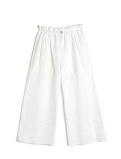 Koton Girls Wide Leg Trousers Elastic Waistband Lace Textured von Koton