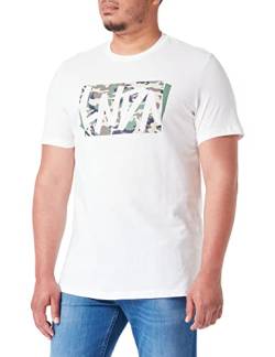 Koton Herren Basic Camouflage Printed Crew Neck T-Shirt, White (000), XXL EU von Koton