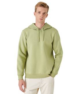 Koton Herren Basic Hoodie Long Sleeved Sweatshirt, Green (800), M EU von Koton