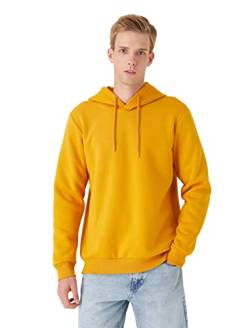 Koton Herren Basic Hoodie Long Sleeved Sweatshirt, Mustard (175), M EU von Koton