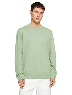 Koton Herren Basic Melange Knitwear Crew Neck Long Sleeve Pullover Sweater, Green (750), L EU von Koton