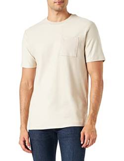 Koton Herren Basic Pocket Detailed Crew Neck Short Sleeve Cotton T-Shirt, Beige (057), M EU von Koton