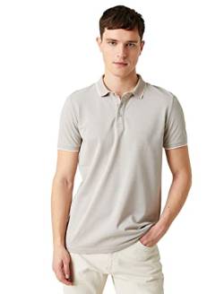 Koton Herren Embroided Polo Neck T-Shirt T Shirt, Beige (050), XL EU von Koton