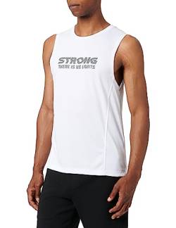 Koton Herren Sport Tank Top Slogan Printed Crew Neck Sleeveless Shirt, White (000), XL EU von Koton