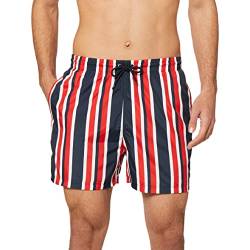 Koton Herren Striped Swimsuit Swim Trunks, Red Stripe (03m), L EU von Koton