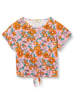 Koton Mädchen Floral Print Short Sleeve Baumwolle T-Shirt, Pink Gemustert (2D5), 7-8 Jahre von Koton
