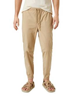 Koton Men Chino Jogger Trousers Drawstring Pocket Detailed Cotton von Koton