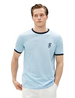 Koton Men Lizzard Embroidered T-Shirt Crew Neck Short Sleeve Slim Fit von Koton