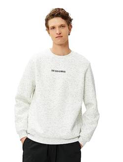 Koton Men Slogan Embroidered Crew Neck Mealy Textured Sweat von Koton