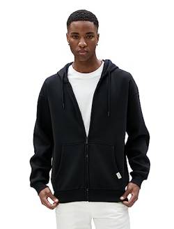 Koton Men Zippered Hoodie Pocket Detailed Tag Printed von Koton