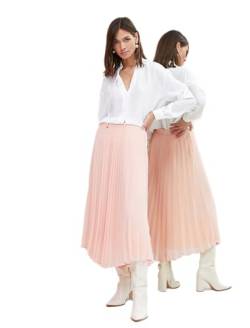 Koton Women Asymmetric Cut Pleated Chiffon Midi Skirt von Koton