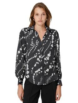 Koton Women Long Sleeve Button Detail Classic Neck Shirt von Koton