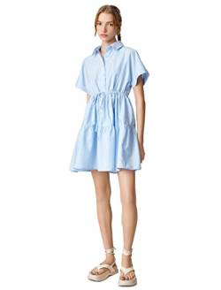 Koton Women Short Sleeve Classic Neck Button Detail Shirt Dress von Koton