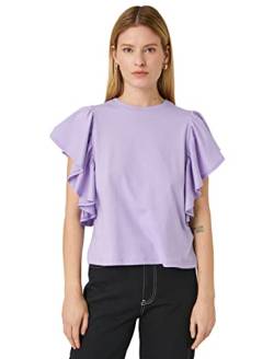 Koton Women Voluminous Sleeve Crew Neck T-Shirt von Koton