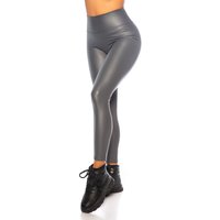 High Waist Lederimitat Leggings von KouCla