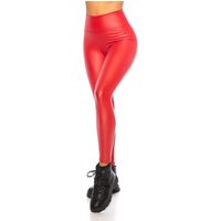 High Waist Lederimitat Leggings von KouCla