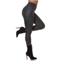 Snake Printed High Waist Leggings von KouCla