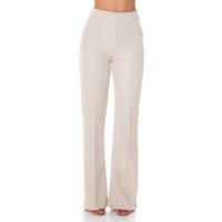 Uni Business High Waist Stoff Hose mit Schlag und Biesennaht von KouCla