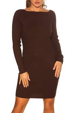 Koucla Basic Midi-Rippstrick Kleid im Business-Look S/M von Koucla