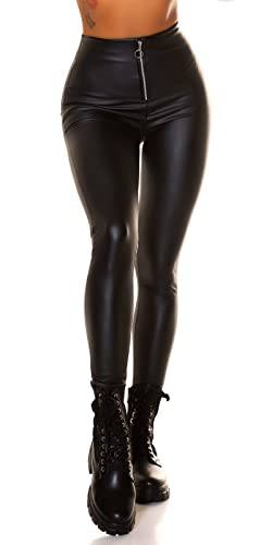 Koucla Chic Leder Look High Waist Leggings mit Zipper S/M von Koucla